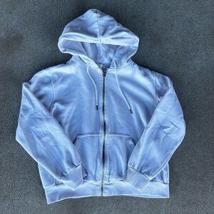 Women’s H&M cream zip up hoodie